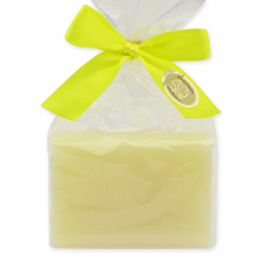 Sheep milk soap square 100g in a cellophane bag, Cowslip 