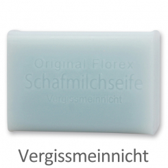 Schafmilchseife eckig 100g, Vergissmeinnicht 