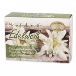 Schafmilchseife eckig 100g Schachtel, Edelweiß 