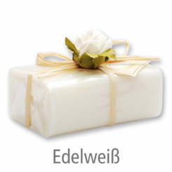Sheep milk soap square 100g 1 piece packed, Edelweiss 