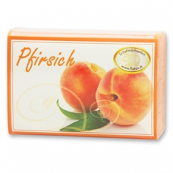 Sheep milk soap square 100g modern, Peach 