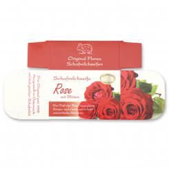 Paper box MC for sheep milk soap square 100g, Rose 