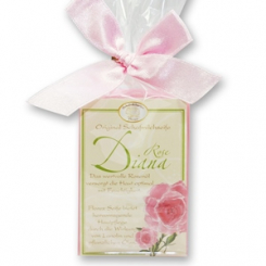 Schafmilchseife eckig 100g klassisch in Cello, Rose Diana 