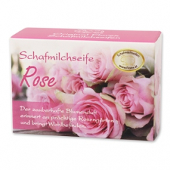 Schafmilchseife eckig 100g Schachtel, Rose Diana 