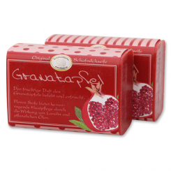 Sheep milk soap square 100g "Jung & Flott", Pomegranate 