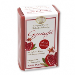 Sheep milk soap 100g without palm oil classic upright, Pomegranate 