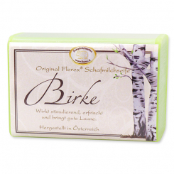 Sheep milk soap square 100g classic, Birch 