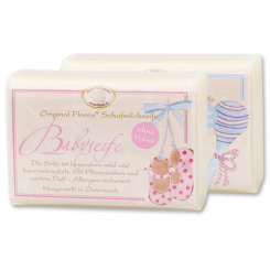 Palmölfreie Schafmilchseife eckig 100g klassisch, Baby 