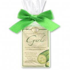 Schafmilchseife eckig 100g klassisch in Cello, Gurke 