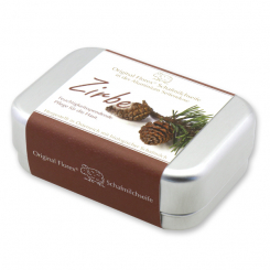Sheep milk soap square 100g in a can, Swiss pine 