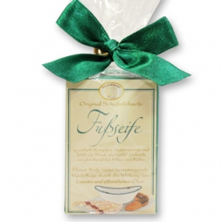 Schafmilchseife eckig 100g klassisch in Cello, Fußseife 