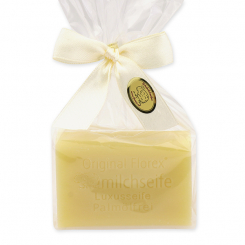 Sheep milk soap square without palm oil 100g in a cellophane bag, Luxury soap 