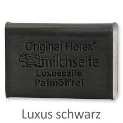 Sheep milk soap square 100g, without palm oil, luxury 'Noir' 