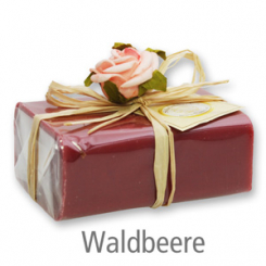 Sheep milk soap square 100g 1 piece packed, Wild berry 