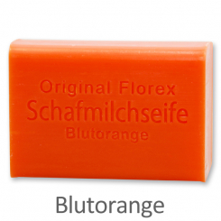 Sheep milk soap square 100g, Blood Orange 