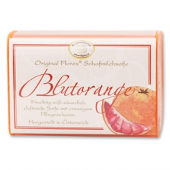 Schafmilchseife eckig 100g klassisch, Blutorange 