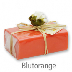 Sheep milk soap square 100g 1 piece packed, Blood orange 