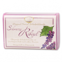 Schafmilchseife eckig 100g klassisch, Schwarze Ribisel 