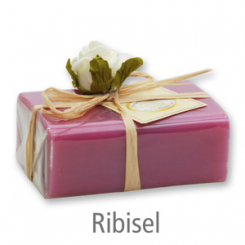 Sheep milk soap square 100g 1 piece packed, Black currant 