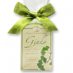 Schafmilchseife eckig 100g klassisch in Cello, Ginko 