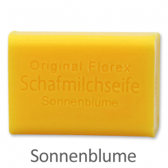 Schafmilchseife eckig 100g, Sonnenblume 