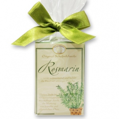 Schafmilchseife eckig 100g klassisch in Cello, Rosmarin 