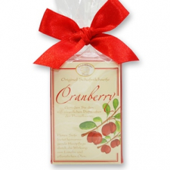 Schafmilchseife eckig 100g klassisch in Cello, Cranberry 