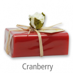 Sheep milk soap square 100g 1 piece packed, Cranberry 