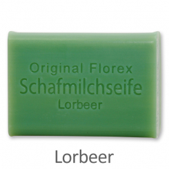 Schafmilchseife eckig 100g, Lorbeer 
