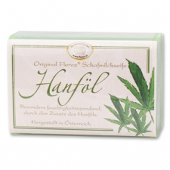 Schafmilchseife eckig 100g klassisch, Hanföl 