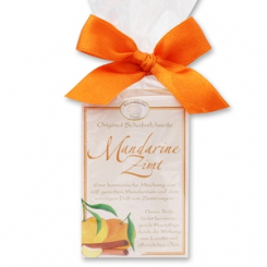 Schafmilchseife eckig 100g klassisch in Cello, Mandarine-Zimt 
