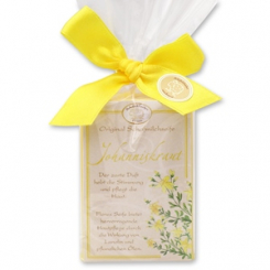 Schafmilchseife eckig 100g klassisch in Cello,  Johanniskraut 