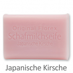 Schafmilchseife eckig 100g, Japanische Kirsche 