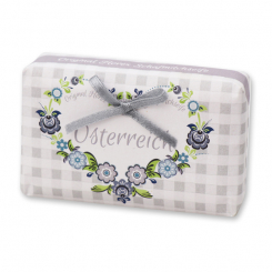 Sheep milk soap Luxury 100g "Greetings from Austria", Christmas Rose White 