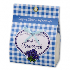 Sheep milk soap 100g in a paper-bag "Greetings from Austria", Classic 
