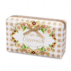 Schafmilchseife Luxus 100g "Grüße aus Österreich", Zirbe 