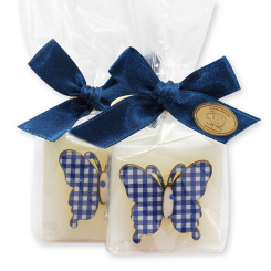 Sheep milk soap 35g decorated with a butterfly in a cellophane, Classic 
