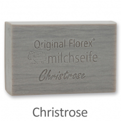 Sheep milk soap square 150g, Christmas rose silver 