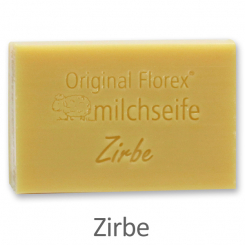 Schafmilchseife eckig 150g, Zirbe 