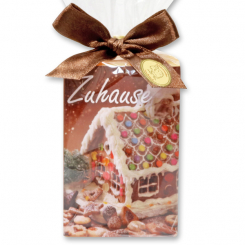 Schafmilchseife eckig 150g in Cello "Zuhause", Honig 