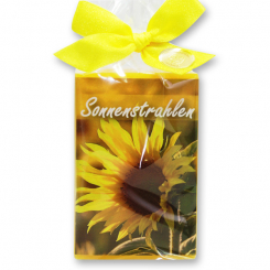 Sheep milk soap 150g in a cellophane bag "Sonnenstrahlen", Honey 