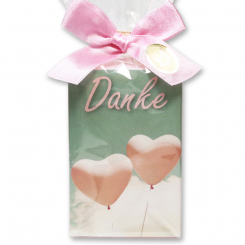 Sheep milk soap 150g in a cellophane bag "Danke", Peony 