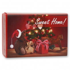 Schafmilchseife eckig 150g "Sweet Home", Granatapfel 