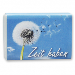 Sheep milk soap 150g "Zeit haben", Forget Me Not 
