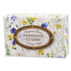Schafmilchseife eckig 150g "Vintage-Motiv 113", Classic 