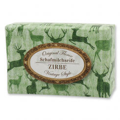 Sheep milk soap 150g "Vintage motif 178", Swiss pine 