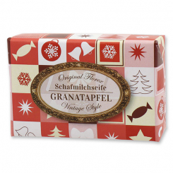 Sheep milk soap 150g "Vintage motif 87", Pomegranate 