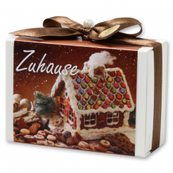 Schafmilchseife eckig 150g in Schachtel "Zuhause", Honig 