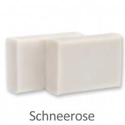 Schafmilchseife Wiener Gästeseife 25g, OHNE Stempel, Schneerose 