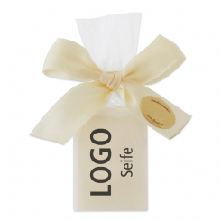 Schafmilchseife Wiener Gästeseife 25g in Cello, Individuelles Logo 